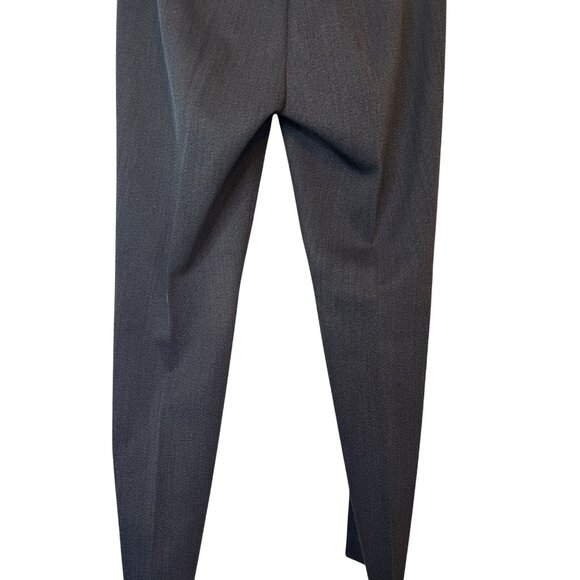 Theory Size 2 Wool Blend Slim-Fit Trousers Dark Gray - Picture 9 of 16
